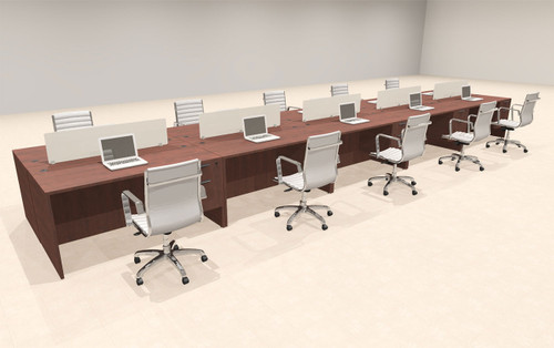 10 Person Modern Divider Office Workstation Desk Set, #OT-SUL-FP77